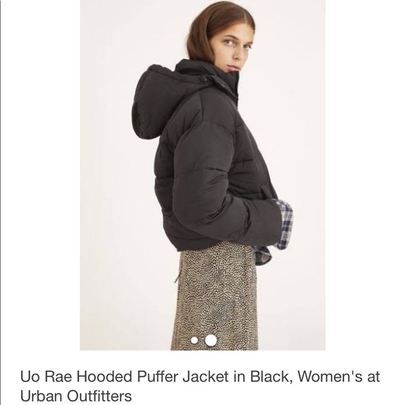 Uo Rae Hooded Puffer Jacket 